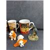 Image 4 : Ceramic Coffee Mugs, Puppy and Toucan Decorations