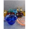 Image 3 : Various Glass Bowls, Brass Pitcher Decorations, Salt & Pepper Shakers and Mugs