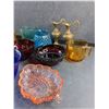 Image 4 : Various Glass Bowls, Brass Pitcher Decorations, Salt & Pepper Shakers and Mugs