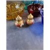 Image 9 : Various Glass Bowls, Brass Pitcher Decorations, Salt & Pepper Shakers and Mugs
