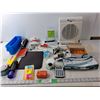 Image 1 : Office Supplies- Golf Pencils, Envelopes, Mousepad, Misc., White-Westinghouse Heater- Powers On