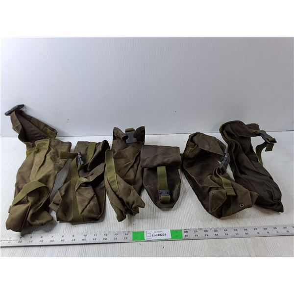 (6) Canadian Army Ammo Pouches