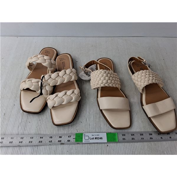 (2) Pairs of Time Tru Women's Sandals- 9