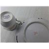 Image 4 : Tea Set Dishes- Cups, Plate, Creamer