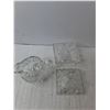 Image 3 : Glass Dishes- Vase, Sugar Bowl, Creamer, Candy Dish