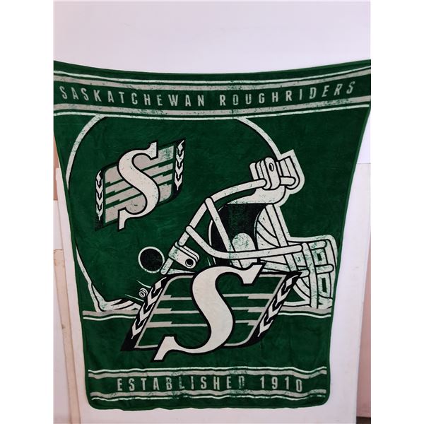 Sask Roughriders Throw Blanket
