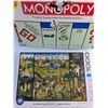 Image 2 : Garden of Earthy Delights New Sealed Puzzle w/ Monopoly Game