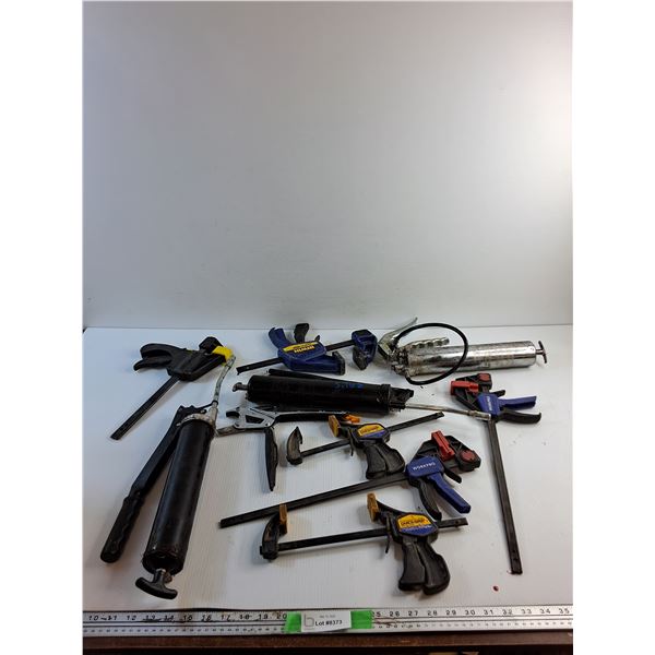 *Various Bar Clamps and Grease Guns