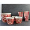Image 2 : (4) Ceramic and (2) Plastic Popcorn Baskets