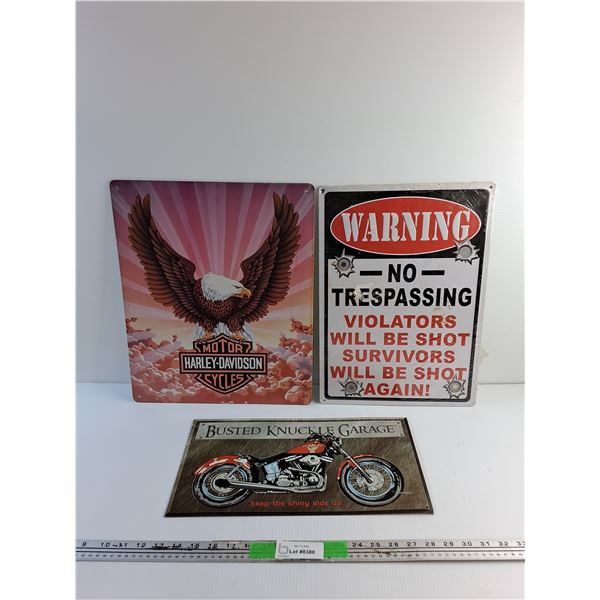 (3) Wall Hanging Signs