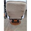 Image 3 : * Wood Frame Swivel Gliding Rocking Chair 39" Back Height x 17" Seat Height x 25" Width