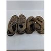 Image 3 : (2) Pairs of Sandals - Closed Toe Size 11 & Open Toe Approx Size 10