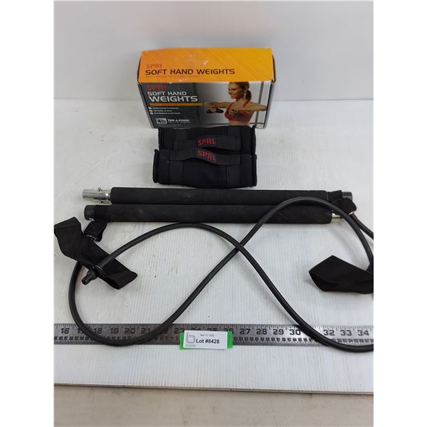 SPRI Soft Weights 4lb & 3ft Workout Bar
