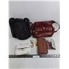 Image 1 : (5) Totes (2 Women's Handbags, 2 Women's Wallets, Personal Amenities Travel