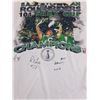Image 2 : Saskatchewan Roughriders Autographed  101 Grey Cup Champions Shirt - Size Small & Mini-Skirt Size L-
