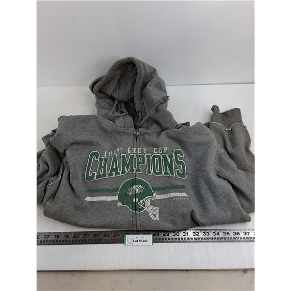 Saskatchewan Roughriders 101st Grey Cup Champions Hoodie - Size Large