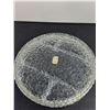 Image 3 : Lead Crystal Partitioned Serving Bowl 9.75" Dia