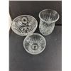 Image 3 : Assorted Crystal Serving/Display Pieces - 3 Smalls are Glass