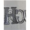 Image 3 : Metal Wall Art "LAUGH" 32" X 12.5"