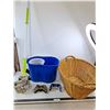 Image 1 : * Wicker Laundry Basket, Euro Mop Pail with Mop, XBox & PowerA Video Game Controllers