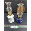 Image 1 : (2) Ceramic Oil Lamps - Empty 8.5" Tall