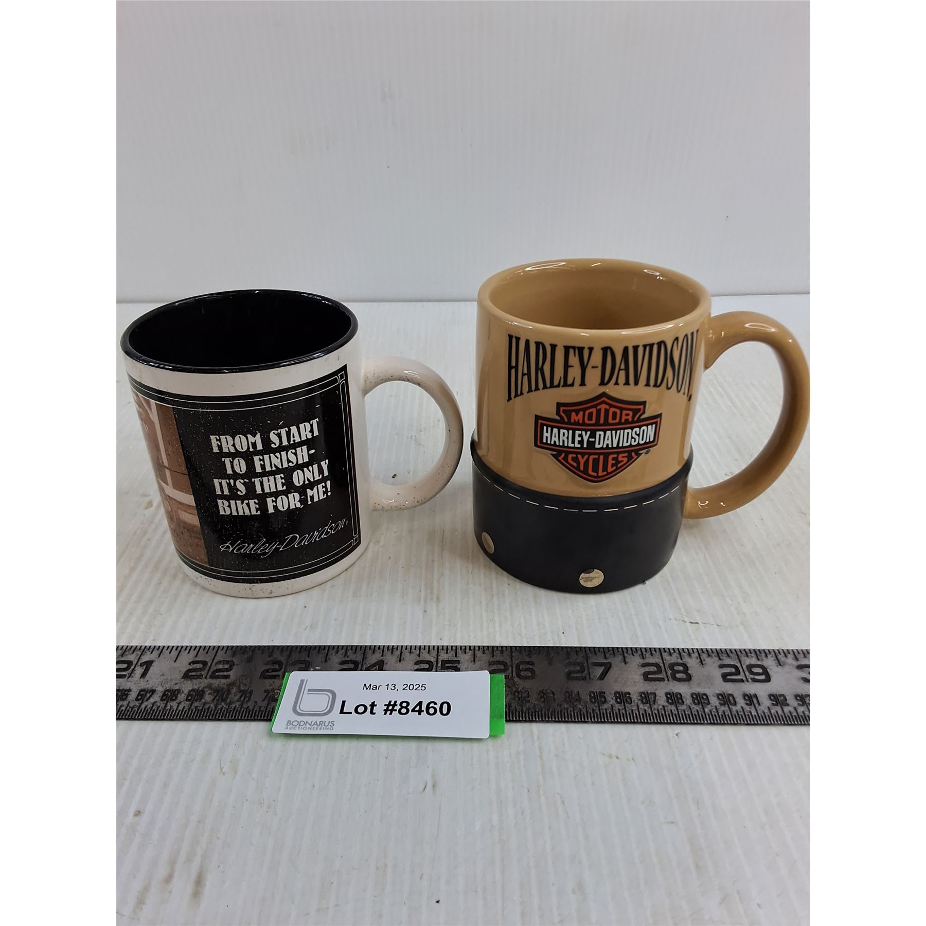 Personalized Harley Davidson Coffee Mug – Custom Name Text, 11 Oz Ceramic