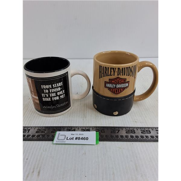(2) Harley Davidson Coffee Mugs