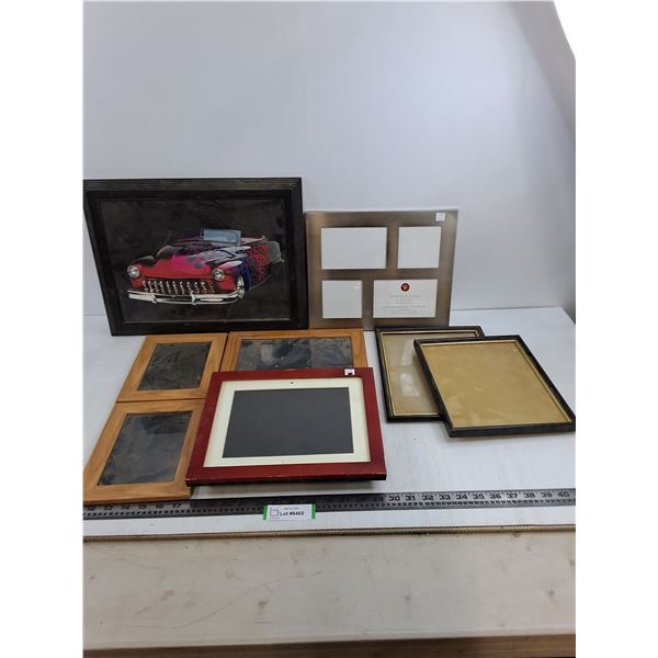 (7) Assorted Picture Frames & Framed Wall Art 17" x 13.5"