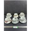 Image 1 : (6) Assorted Tea Cups with Saucers ( Some Fine China & Porcelain)