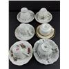 Image 2 : (6) Assorted Tea Cups with Saucers ( Some Fine China & Porcelain)