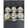 Image 1 : (5) Fine China Tea Cups & (6) Saucers