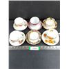 Image 1 : (6) Fine  china Tea Cups & Saucers