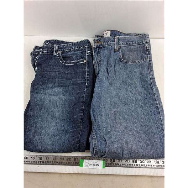 (2) Pairs of Denim Jeans