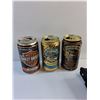 Image 2 : Harley Davidson & Sturgis Collectors Beer Tin Cans and Harley Davidson Banner