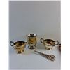 Image 2 : Clutch Bag, Brass Cream & Sugar Set, Brass Cup, Napkin Holder and Scissors