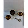 Image 5 : Clutch Bag, Brass Cream & Sugar Set, Brass Cup, Napkin Holder and Scissors