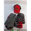 Image 1 : (2) Kids Pyjama Shirts and Alberta Genuine Draft Hat