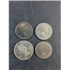 Image 3 : (4) Vintage Canadian 1 Dollar Coins