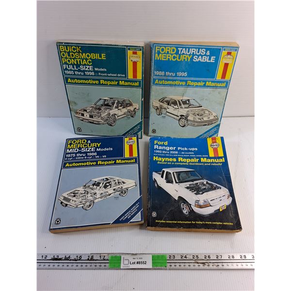 (4) Haynes Automotive Repair Manuals