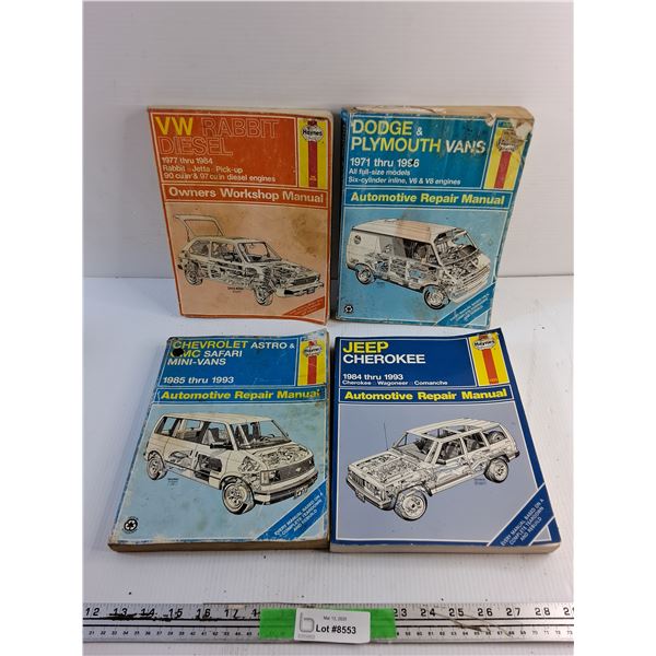 (4) Haynes Automotive Repair Manuals