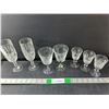 Image 1 : (7) Crystal Wine Glasses