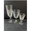 Image 2 : (7) Crystal Wine Glasses