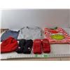 Image 1 : (3) Women's Shirts- S/L/XL, (2) Pairs of Mittens & Toque