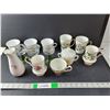 Image 1 : Dish Lot- Teacups, Wine Glasses, Vase, Misc.