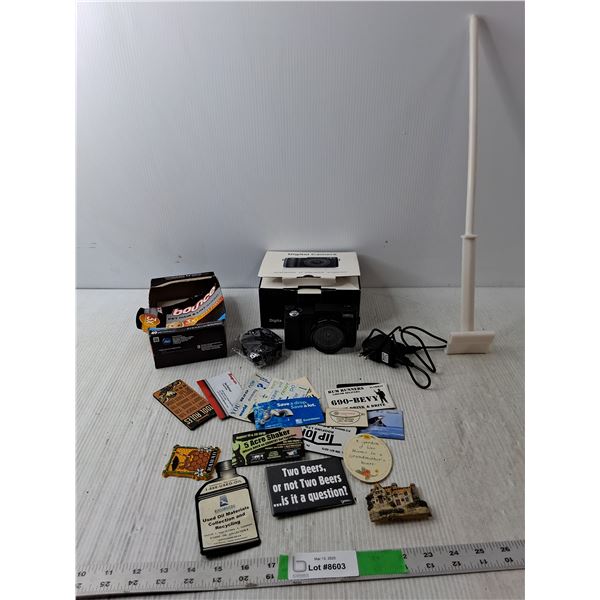 Digital Camera- Powers On, Magnets, Lint Guards, Misc.