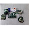 Image 3 : Sask Roughriders Lot- Lamp- No Bulb, Mask, Bag, Misc.
