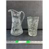 Image 1 : Crystal Pitcher and Flower Vase