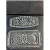 Image 2 : (2) Crystal Serving Trays