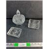 Image 1 : Crystal Lidded Dish, Ash Tray and Candy Dish
