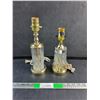 Image 1 : (2) End Table Crystal Lamps